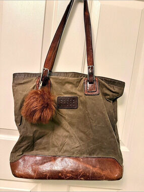 Moore & Giles wax Tote Bag in Brown